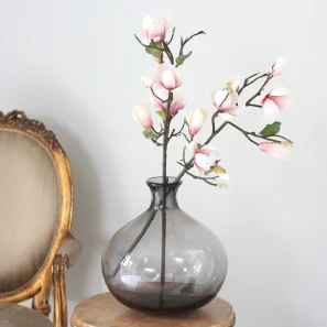 Smoky Grey Bulb Vase